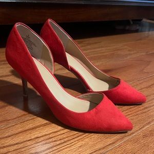 Express Red Low Heels